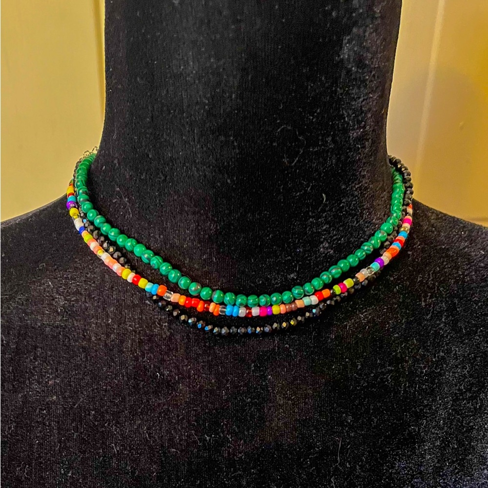 Beaded Necklaces, set of 3